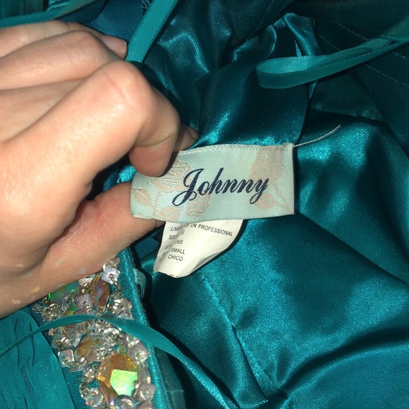 Turquoise Homecoming or prom dress - Picture 6 of 7